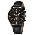 Aliexpress new men's versatile fashion watch, hot-selling business two-dial wristwatch, factory direct