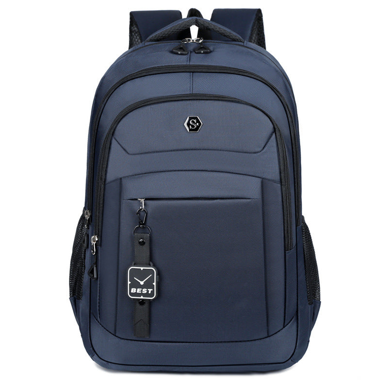 Cross-border backpack men and women junior high school high school college students Oxford cloth North American schoolbag large capacity European travel backpack