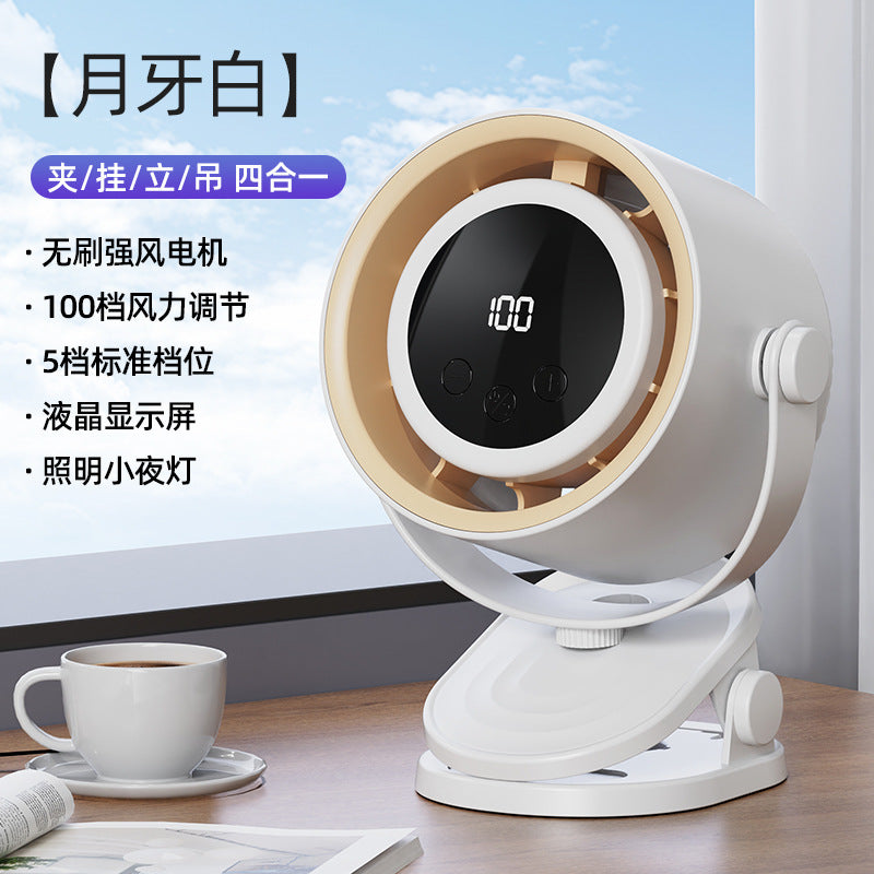 usb mini fan, desktop long battery life, dormitory office, strong wind, handheld clip, desk lamp, electric fan