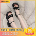 Girls' sandals: new summer  collection - trendy pearl-embellished princess sandals for girls, soft sole, stylish and popular for students (sizes for mid-to-large children)