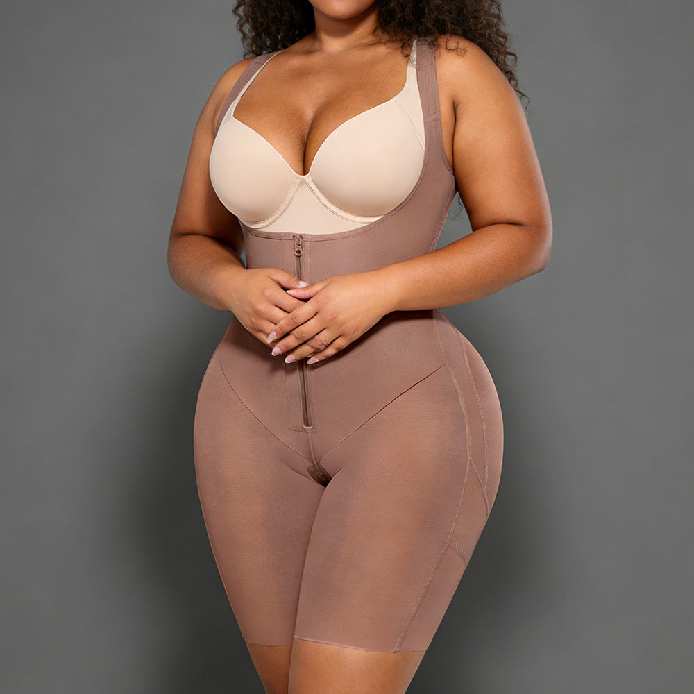 [2 oblique pressure straps] european and american waist tightening, abdominal tightening, hip lifting, body tightening, slimming look, hip lifting one-piece body shaping garment