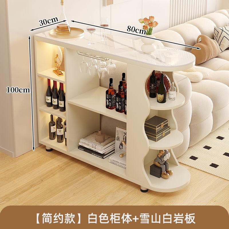 For homecream style bar table floor-standing storage cabinet living room slate sideboard kitchen movable storage cabinet