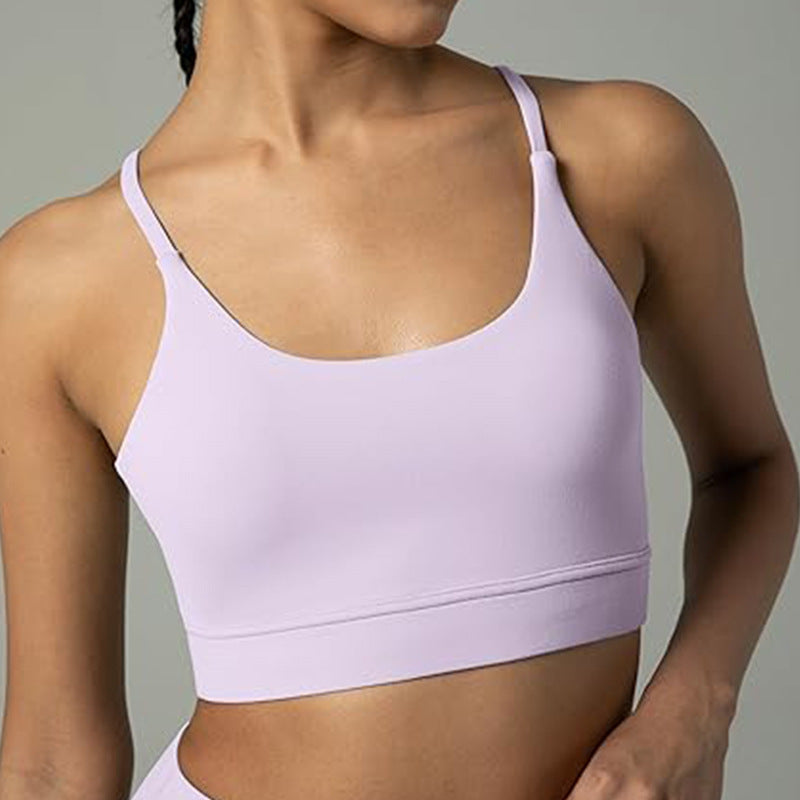 European and american new style racerback sports bra for women - shockproof, side boob coverage, activewear, outdoor running, yoga tank top - custom options available