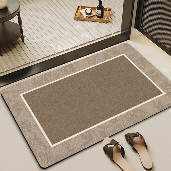 Bathroom soft diatom mud floor mat simple bathroom door absorbent mat toilet quick drying non-slip mat shower room