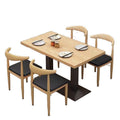 Commercial restaurant tables and chairs breakfast restaurant snack noodle shop long table milk tea barbecue restaurant one table four chairs combination dining chair
