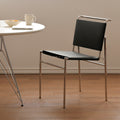 Vintage bauhaus dining chair - nordic designer style, premium home study chair, cafe upholstered backrest chair