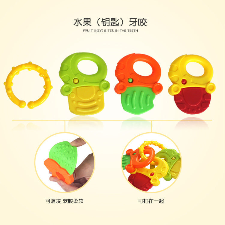 Baby claw ball rattle fitness soft glue hand rattle, baby toothpaste infants and toddlers 0-1 years old educational toys wholesale