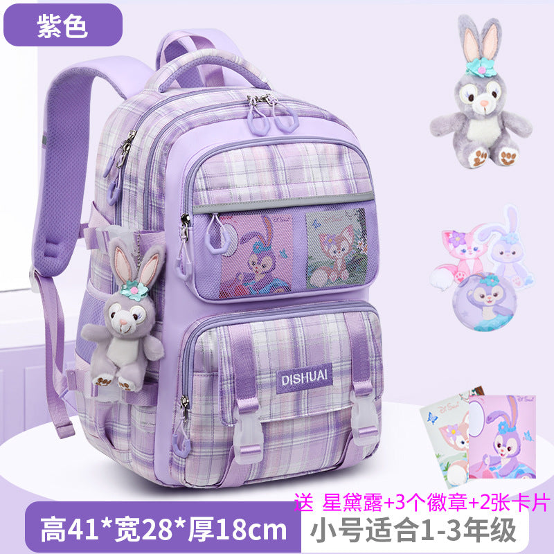 2026 new school backpack for girls, grades 1-6: ultra-lightweight, ergonomic, and spine-protecting backpack for elementary school students