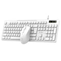 Leikui lk200 business office keyboard and mouse combo - white computer all-in-one with keyboard and mouse set for pc assembly