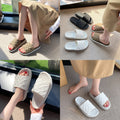 Casualcasualeasiest for matchcouple slippers for men and women popularthick soleplatform shoes soft bottomnon-slipniche style sandals and slippers outwear shoes