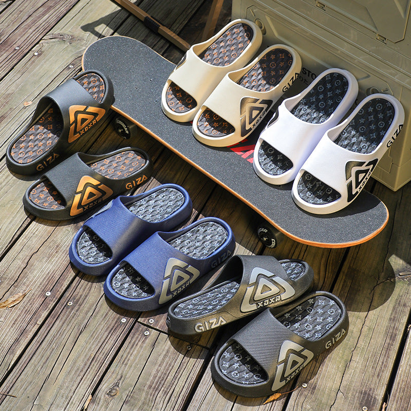 Men's slippers - summer indoor home anti-slip outdoor trendy fashion teenager outdoor sandals - new arrivals