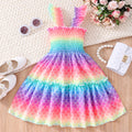 foreign trade new spot cable elastic butterfly printing suspender a-line dress