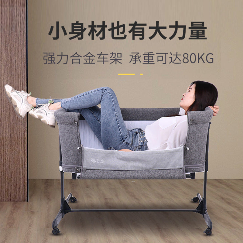 Foldable & portable crib with mosquito net - perfect for baby girls & boys, nursery centers, and newborn care. bedside crib & bassinet