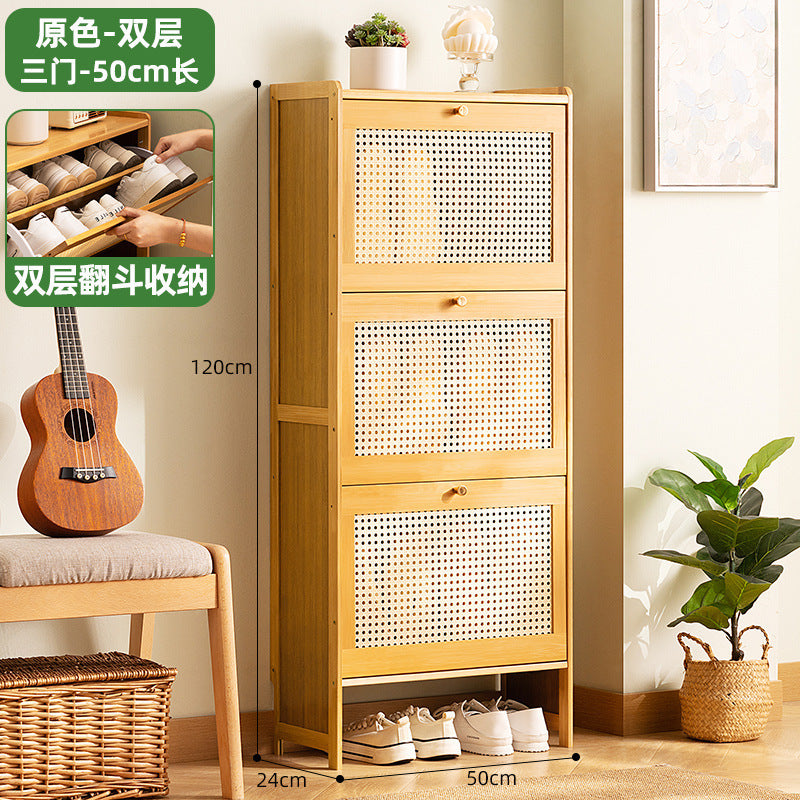 Simple shoe rack household door multi-layer with door dust-proof entry shoe rack shoe cabinet high vertical integrated storage rack