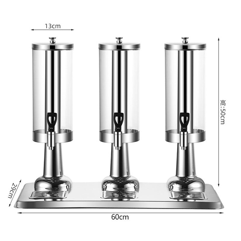 Coffee tripod, restaurant commercial beverage bucket Stainless steel visual beverage machine Juicer Korean, juice tripod