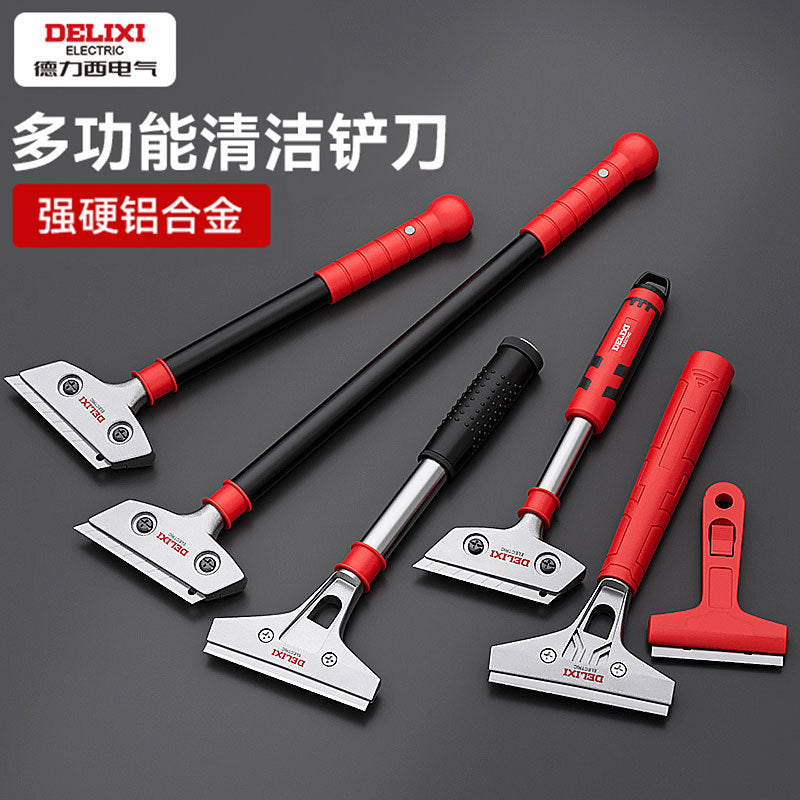 Delixi Electric Shovel Cleaning Knife Tile Wall Skin Cleaning Tool Beautiful Seam Floor Glue Removal Shovel Glass Scraper