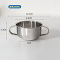 Baby small water cup 304 food grade stainless steel wide mouth small tea cup coffee cup portable lightweight open drinking cup