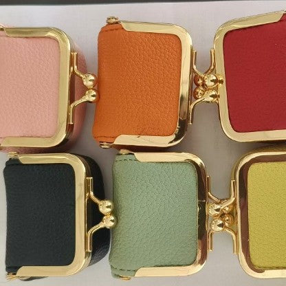 New PU Small Gold Bag Diamond Ring Jewelry Bag Mini Ring Necklace Earrings Jewelry Box Coin Change Bag