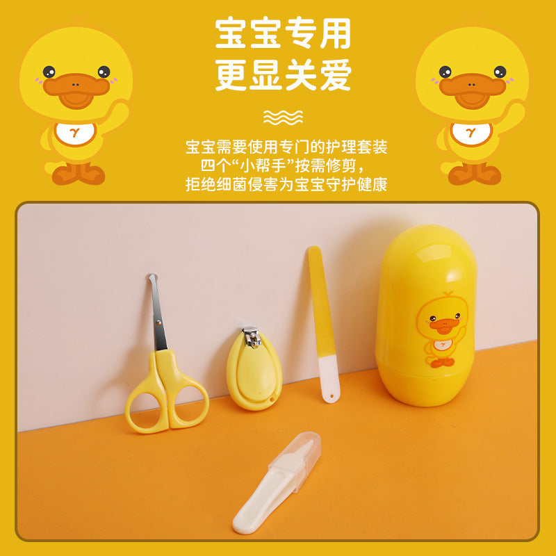 All British Baby Baby Nail Scissors Set Children's Nail Clipper Box Newborn Nail Clipper Nail Grinder Baby Products