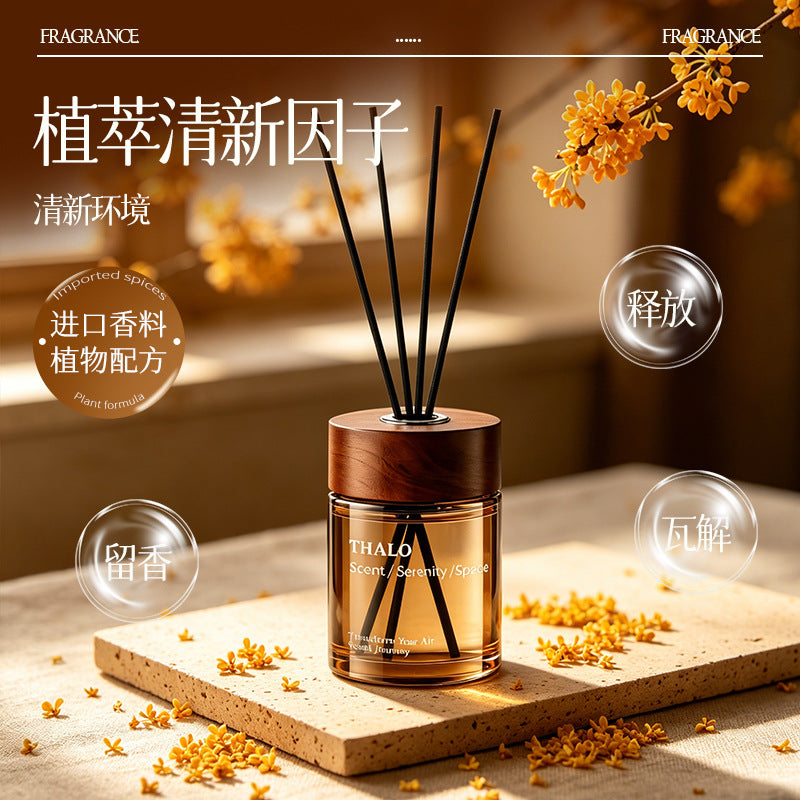 【tarot's choice】fragrance reed diffuser - home & living, flameless aroma diffuser with wooden lid, long-lasting scent