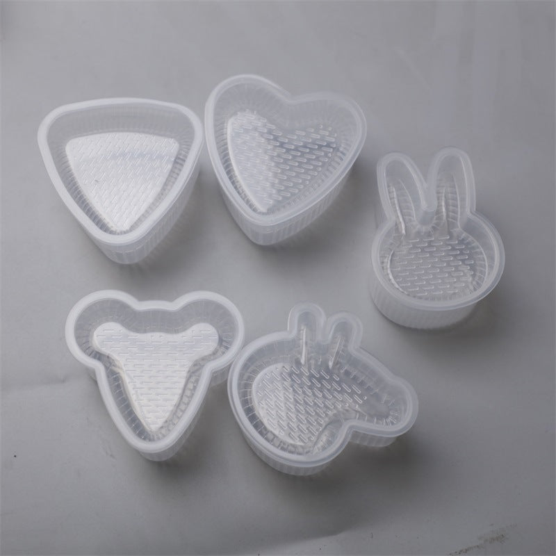 Multi-layer rice ball mold heart shape diy military ship sushi mold baking tool multi-layer sushi supplementary food bento tool