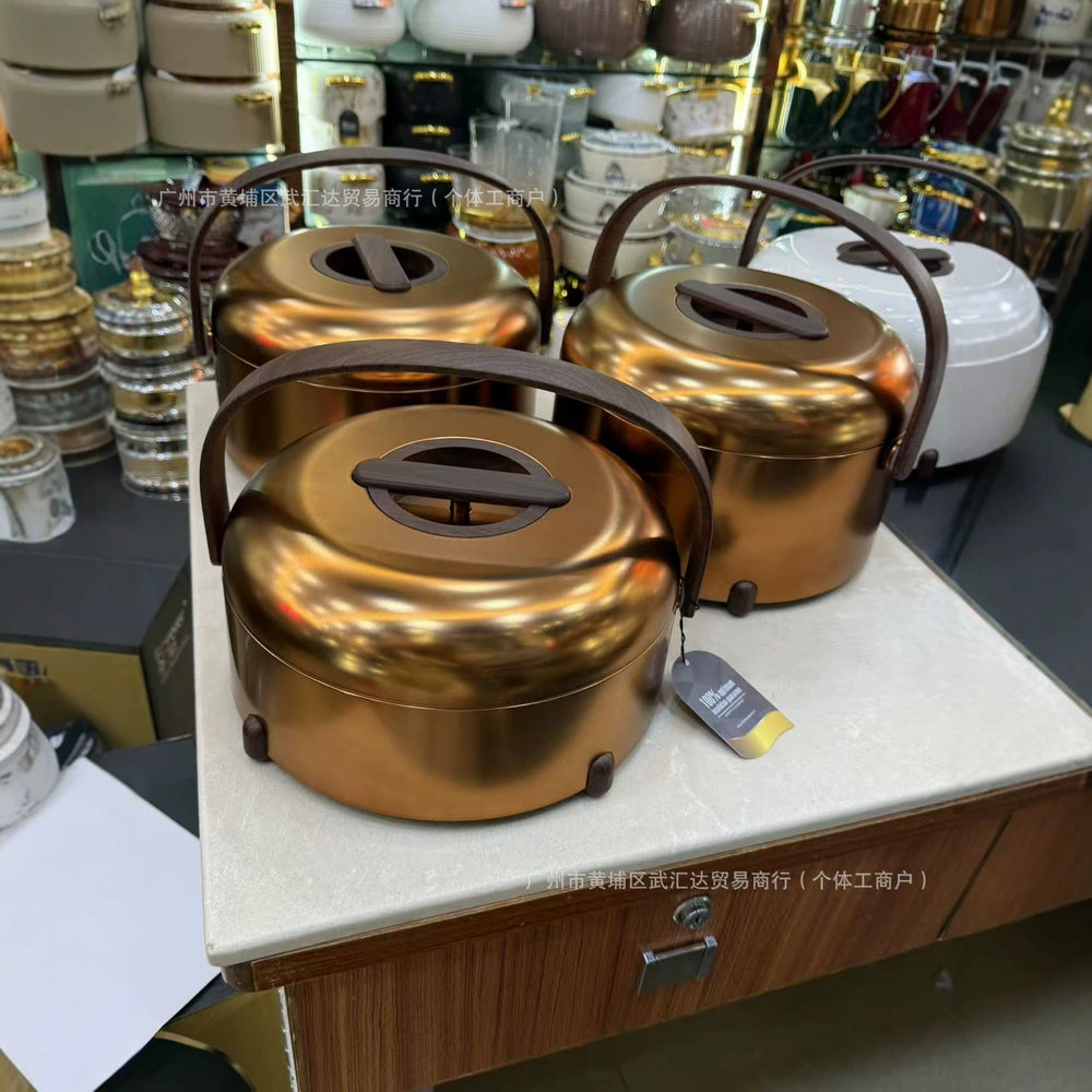 Foodwarmerexportnew arrivalhot selling handle double layer insulation box 3l-4l-5l factory direct sales insulation tableware