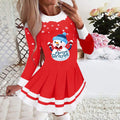 2025 european and american cross-border women's autumn/winter new collection: round neck long sleeve pleated casual party dress