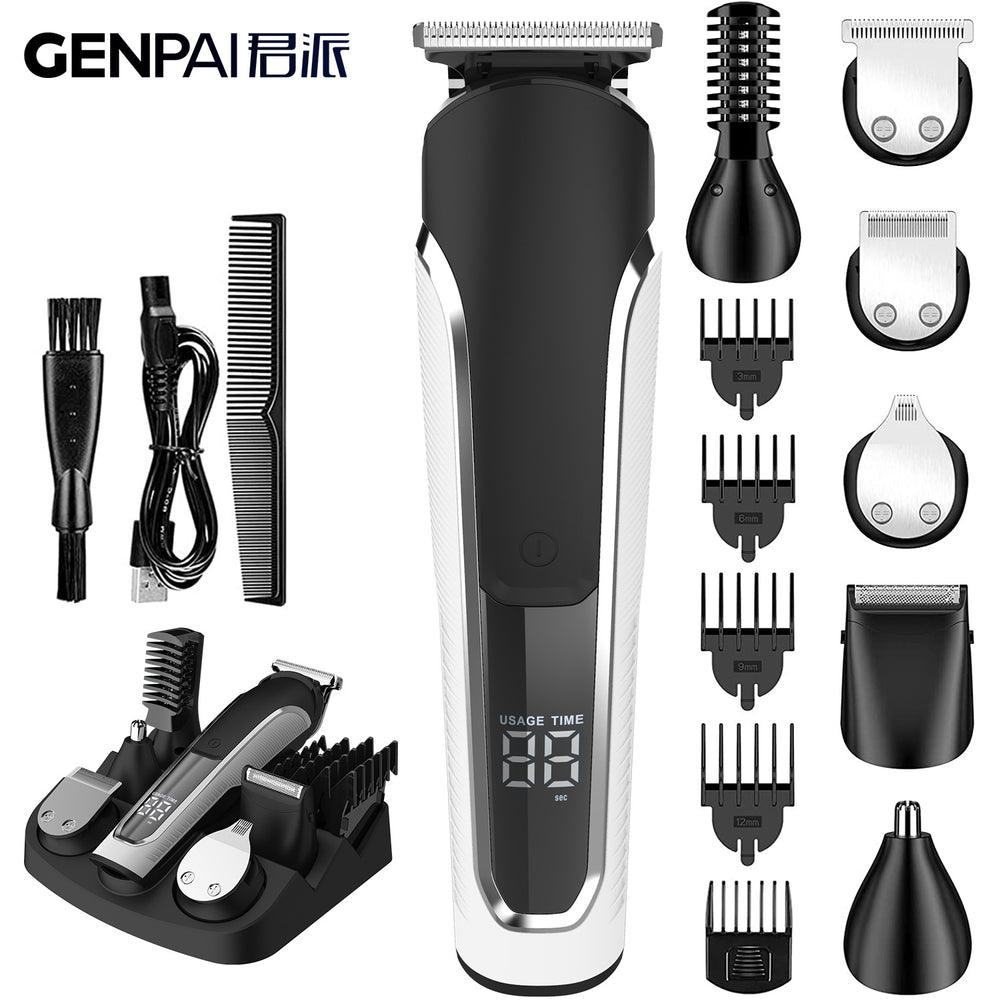 wholesale 8988for home hairdressing electric clipper suit digital display hair salon special oil head engraving hair clipper