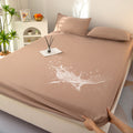 2024 new arrival: solid color tpu waterproof fitted sheet - class a, machine washable, mattress protector for innerspring mattresses