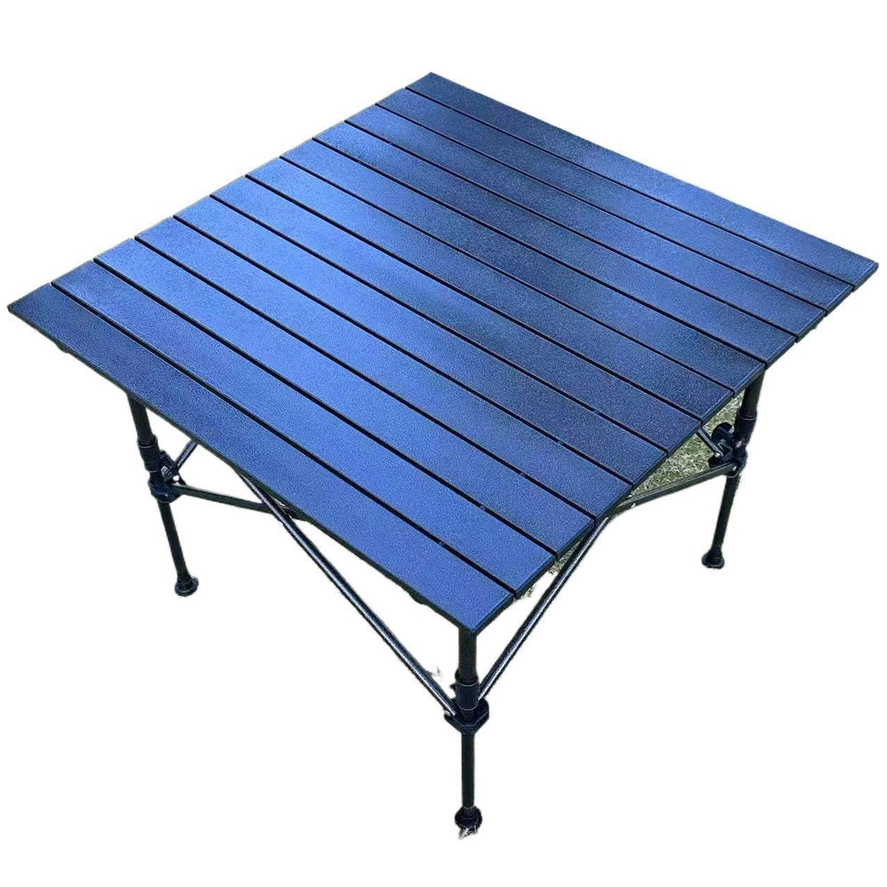 Outdoor folding table, camping table, live broadcast stall, egg roll table, mahjong table, height-adjustable square table, camping table