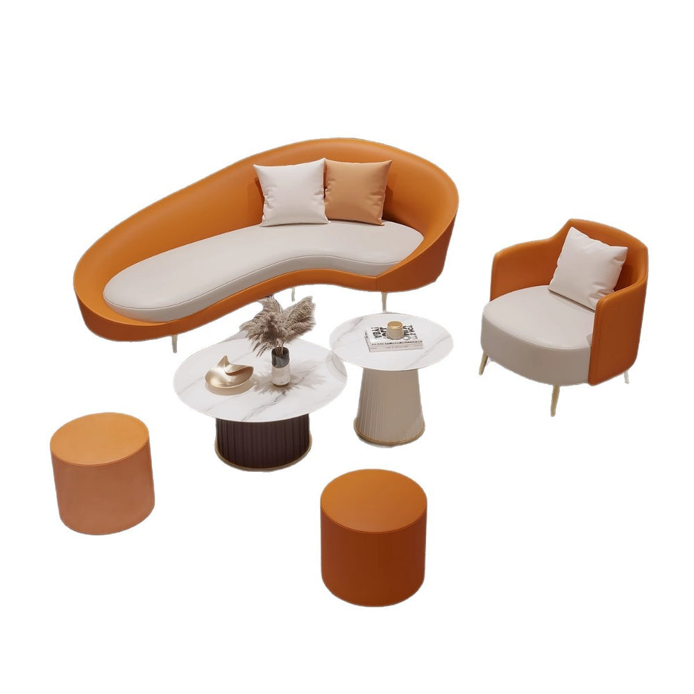 25 new hotel lobby modern minimalist vip lounge reception sofa curved office store negotiation area