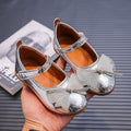 Girls'  spring bowknot soft-soled princess leather shoes for mid-to-large children - wholesale from manufacturer, velcro closure, korean style kids' shoes
