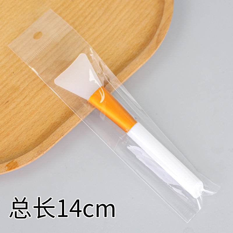 Beauty silicone brush facial mask brush makeup brush soft bristle head brush mud mask beauty tool fan-shaped fruit acid brush