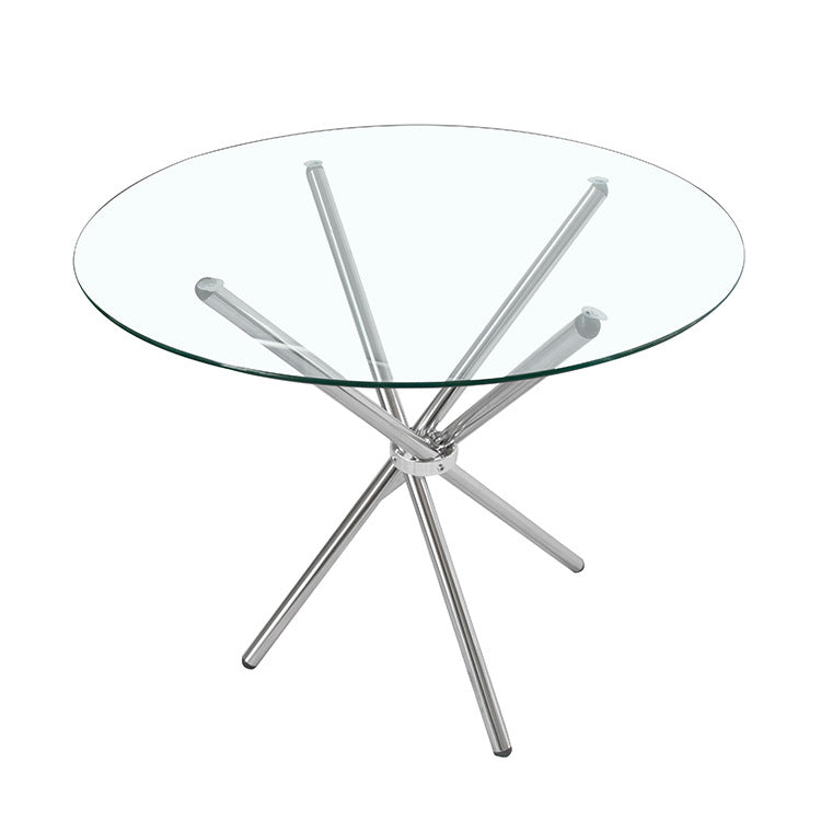 Tempered glass dining table - modern luxury restaurant table, meeting table, home dining table