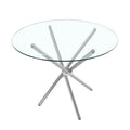 Tempered glass dining table - modern luxury restaurant table, meeting table, home dining table