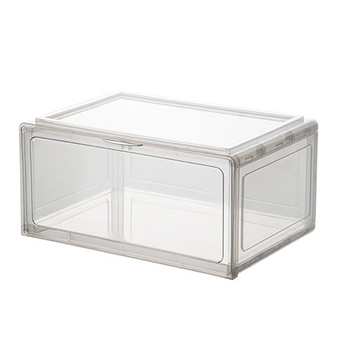 Door shoe cabinet household simple shoe rack multi-layer space-saving folding shoe box storage box plastic shoe storage artifact