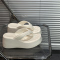 2026 new eva fashion platform flip-flops - casual beach sandals for vacation