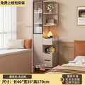 Solid wood bedside table storage cabinet for home bedroom modern casual tall cabinet bookshelf all-in-one small apartment ultra-narrow storage cabinet