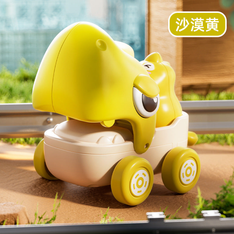 Infant and toddler 0-3 years old early education attracts learning to crawl and pull string animals q cute dinosaur shark scooter kids winding toys