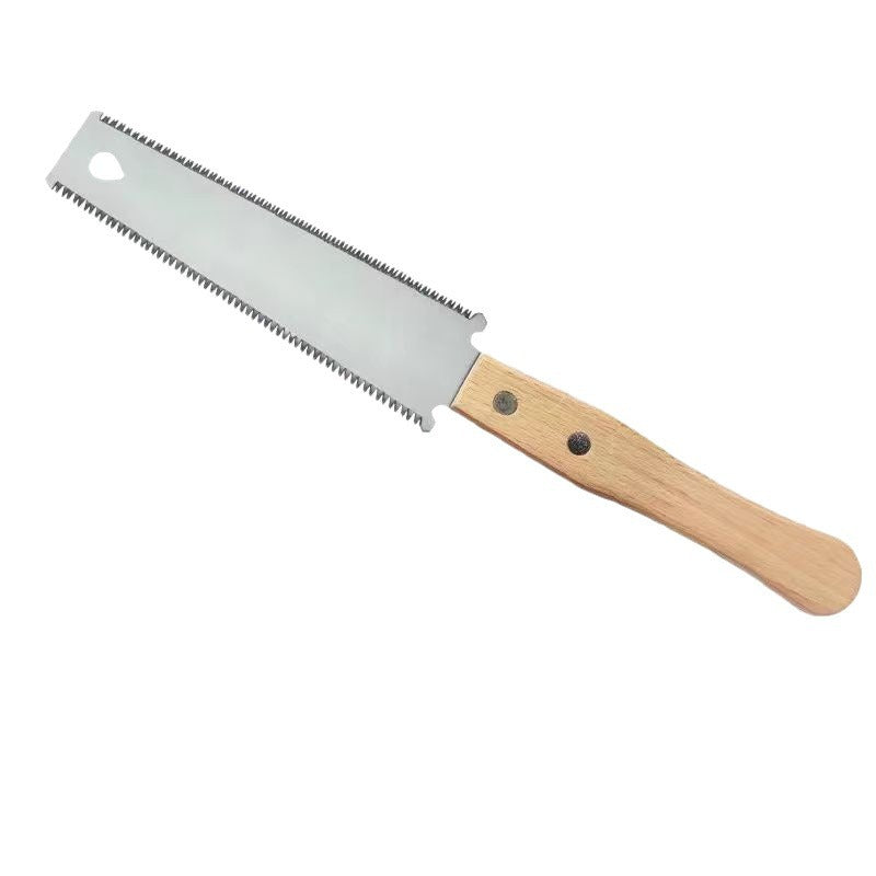 SK5 steel fine tooth double edge saw household saw wood small hand saw handheld saw carpenter professional saw manufacturer wholesale