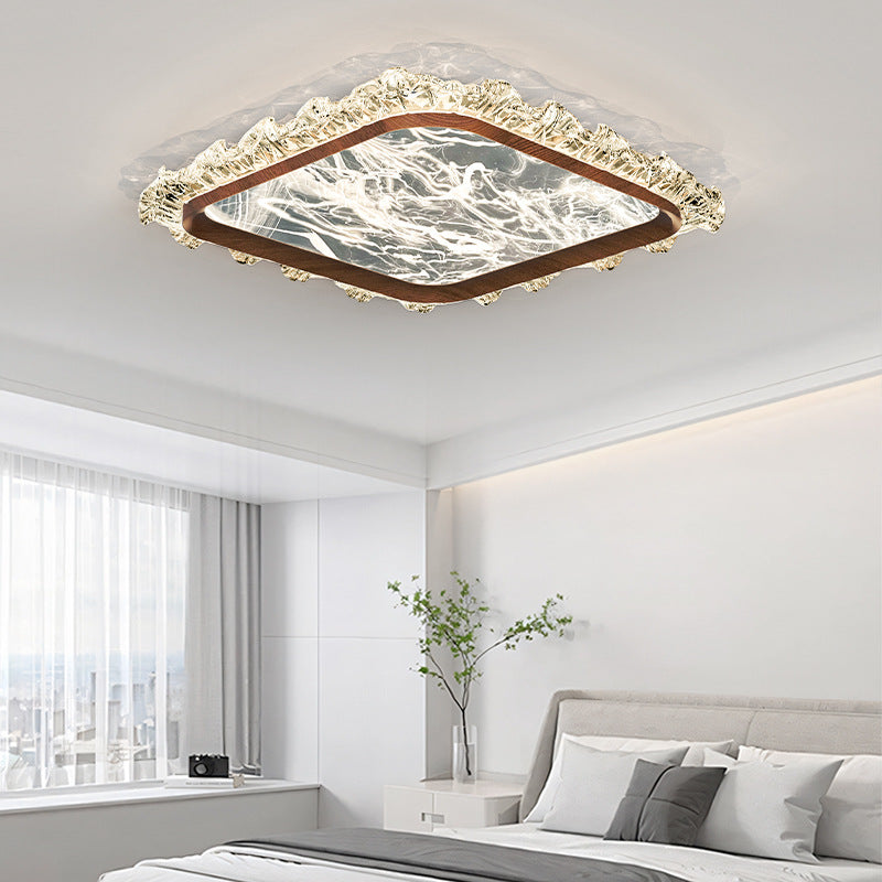 Cloud and mist living room main light Italian light luxury ice crack ceiling light 2025 new modern simple lighting package combination