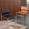 Italian normcore medieval style saddle chair b&b hotel restaurant dining chair milk tea shop cafe for home back chair