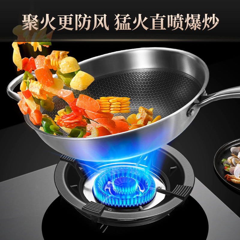 Cast iron gas stove fire gathering windshield household universal windshield gathering plate stove stove anti-skid bracket accessories