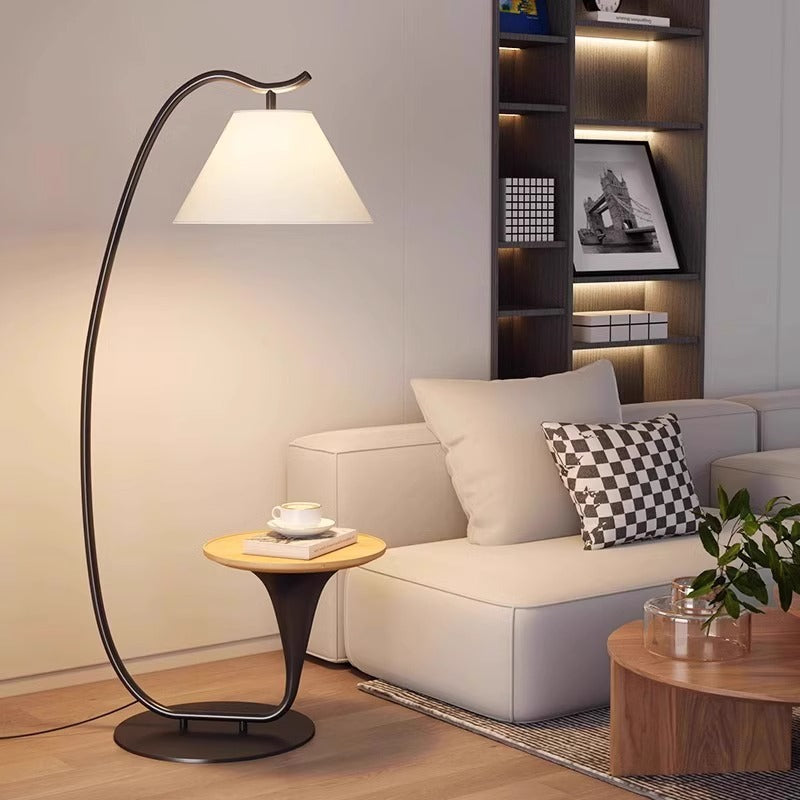 Villa bedside living room sofa corner floor lamp minimalist designer advanced sense creative vertical fishing table lamp