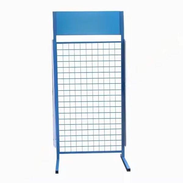 Source Factory Small Metal Store Retail Suspension Product Display Floor Bracket Wire Mesh Panel