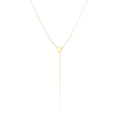 Real gold brass plating fashion cross-border hot sale lasso necklace fashion long necklace hanging women's classy necklace