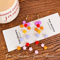 Summer color dopamine star tassel earrings - unique design, sweet & long dangle earrings - new for 2026