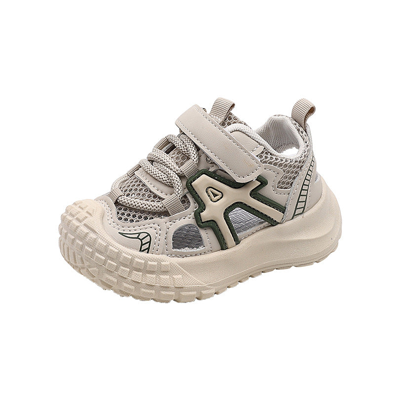 Kids' summer sneakers: new styles for boys' sandals, mesh breathable shoes for toddlers and young children, and breathable soft-soled chunky sneakers for girls