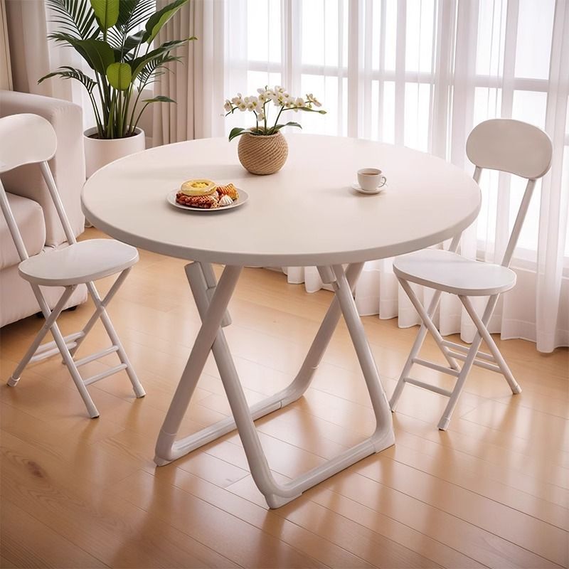 For homefoldable table small apartment table and chair combination simple dining table balcony dining table portable small round table stall square table