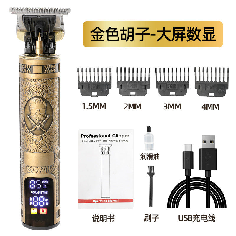 t9 bald handy gadget oil head electric clipper hairdresser electric clipper hairdressing scissors digital display electric hairdresser